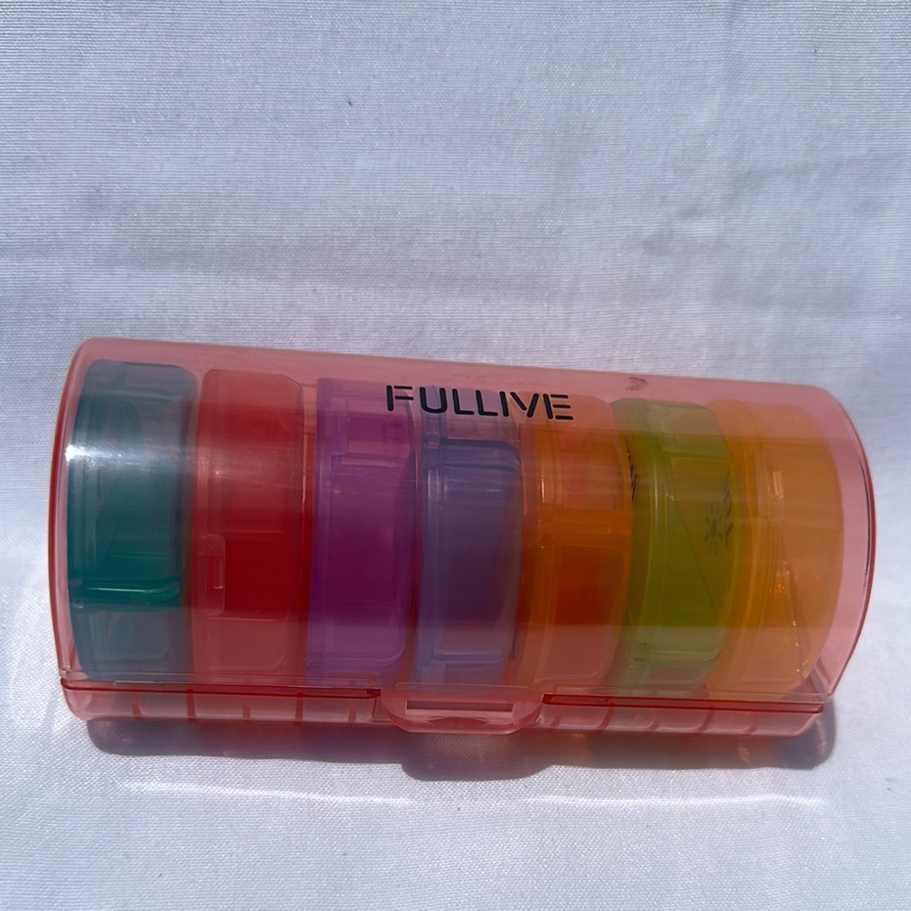 Colorful Weekly Pill Organizer - Picture 2 of 3